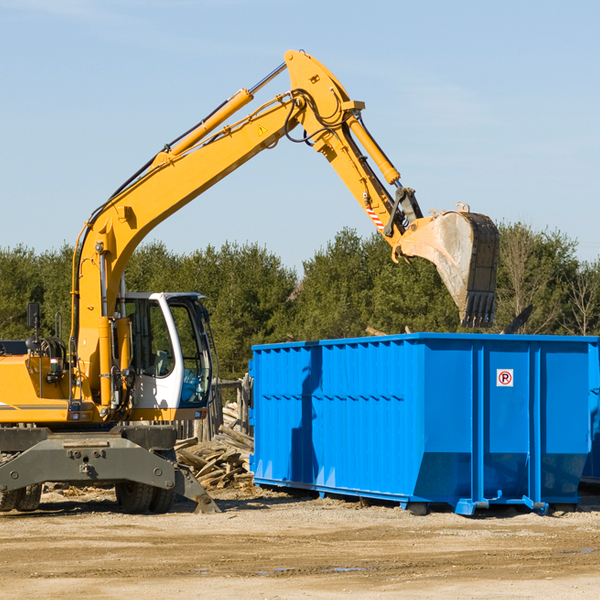 what size residential dumpster rentals are available in Virgil